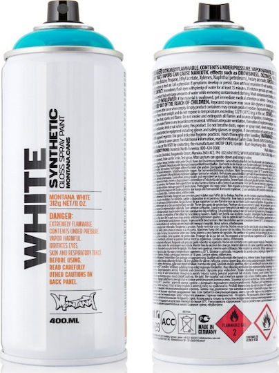 Montana Cans Spray Paint WH with Shiny Effect Ancient White 9100 400ml