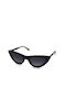 Opposit Women's Sunglasses with Black Plastic Frame and Black Lens TO502 S01