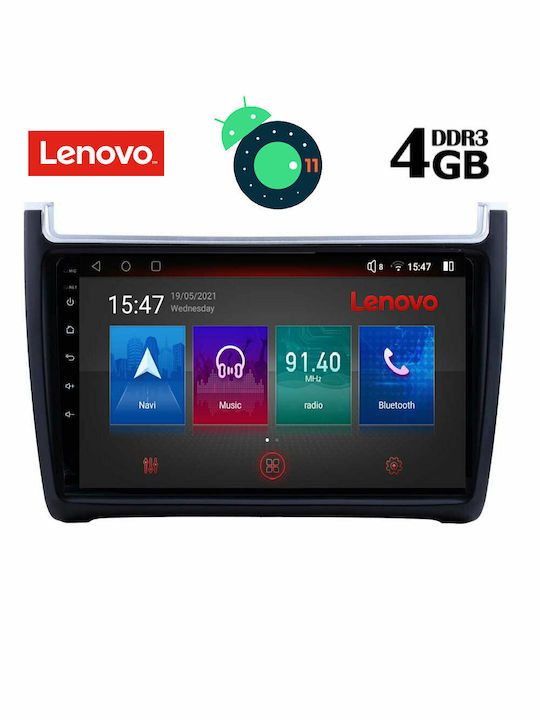 Lenovo Sistem Audio Auto pentru Volkswagen Polo 2014-2017 cu Clima (Bluetooth/USB/AUX/WiFi/GPS/Apple-Carplay/Partitură) cu Ecran Tactil 9" DIQ_SSX_9757