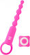 Amoressa Ronie Anal Beads with Wireless Functionality and Vibration Fuchsia
