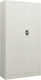 Двукрилен гардероб Метал с разделител и 5 рафтове Grey Light 90x40x180бр