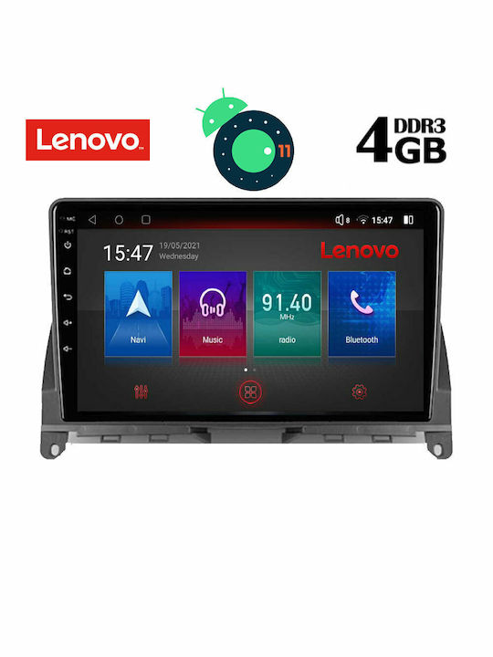 Lenovo Car-Audiosystem für Mercedes-Benz C Klasse 2007-2011 (Bluetooth/USB/AUX/WiFi/GPS/Apple-Carplay) mit Touchscreen 9" DIQ_SSX_9405