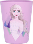 Stor Kleinkinderbecher The Snow Queen aus Plastik Rosa 390ml