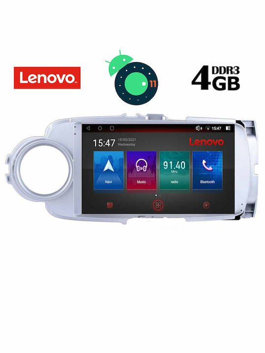 Lenovo Ηχοσύστημα Αυτοκινήτου για Toyota Yaris 2011-2020 (Bluetooth/USB/WiFi/GPS) με Οθόνη Αφής 9"