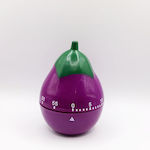 Countdown Analog Kitchen Timer Eggplant Purple