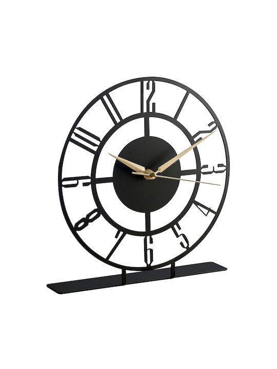 HomeMarkt Tabletop Clock Black HM7470