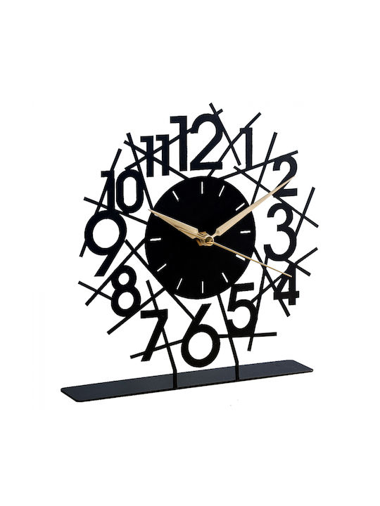 HomeMarkt Tabletop Clock Black HM7471