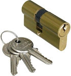 Cisa Lock Cylinder Security 54mm with 3 Keys Gold