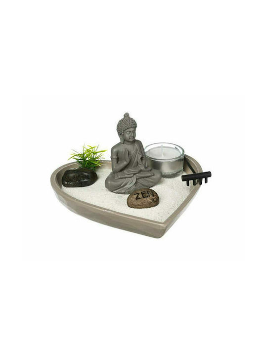 Inimă Decorativă Din Metal Gri 16x16.5x8.5cm