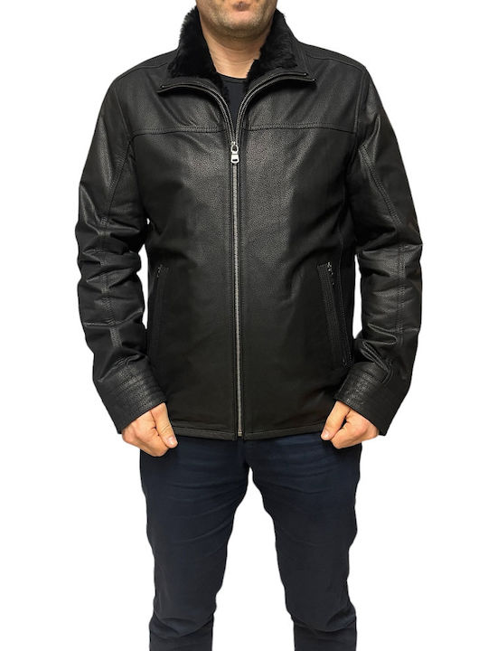 CLIFORT MEN'S LEATHER JACKET BLACK