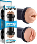 Lovetoy Training Master Double Side Stroker-Pussy & Anus Flesh
