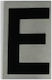 Ergo "Ε" Sign with Text in Black Color Aluminum 3cm 572410.0013