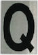 Ergo "Q" Πινακίδα με Γράμμα Q σε Μαύρο Χρώμα 4cm 572410.0079