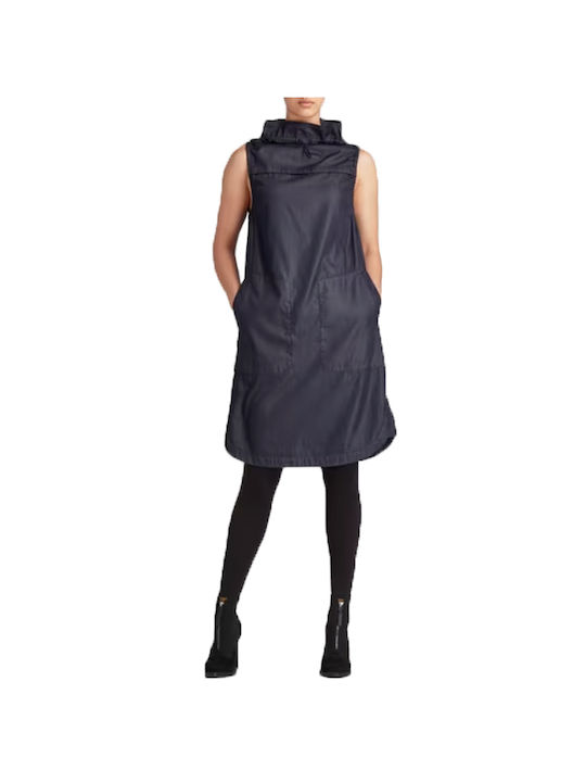 G-Star Raw Millery Midi Kleid Marineblau