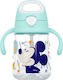 Stor Cool Like Mickey Educational Sippy Cup Silicone with Handles Light Blue for 10m+m+ 370ml