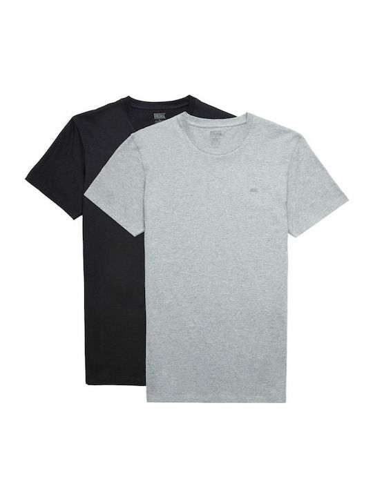 Diesel Herren Unterhemden Black / Grey 2Packung