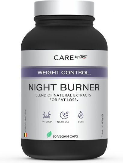 QNT Night Burner Supplement for Weight Loss 90 Vegetable Capsules