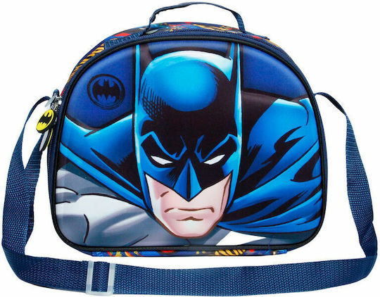 Karactermania Batman Rage 3D Schulische Hand-Lunch-Tasche 4Es Blau Batman 20.5 x 10 x 26cm