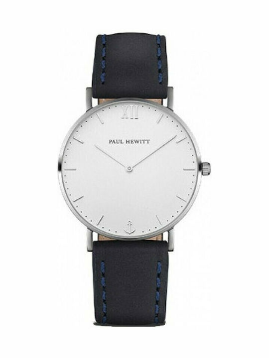 Paul Hewitt Women's Watch with Navy Blue Leather Strap