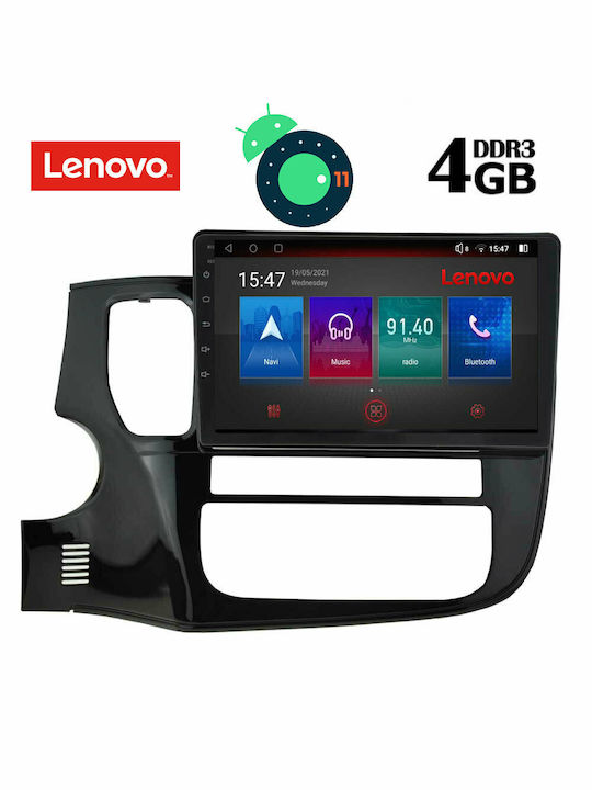 Lenovo Car-Audiosystem für Mitsubishi Outlander 2013 (Bluetooth/USB/AUX/WiFi/GPS/Apple-Carplay) mit Touchscreen 9" DIQ_SSX_9443
