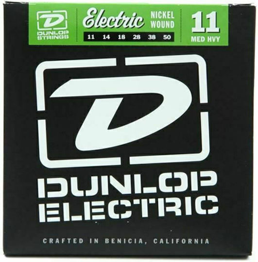 Dunlop Pure Nickel Σετ Χορδών Pure Nickel Ηλεκτρικής Κιθάρας 11 - 50" Medium/Heavy