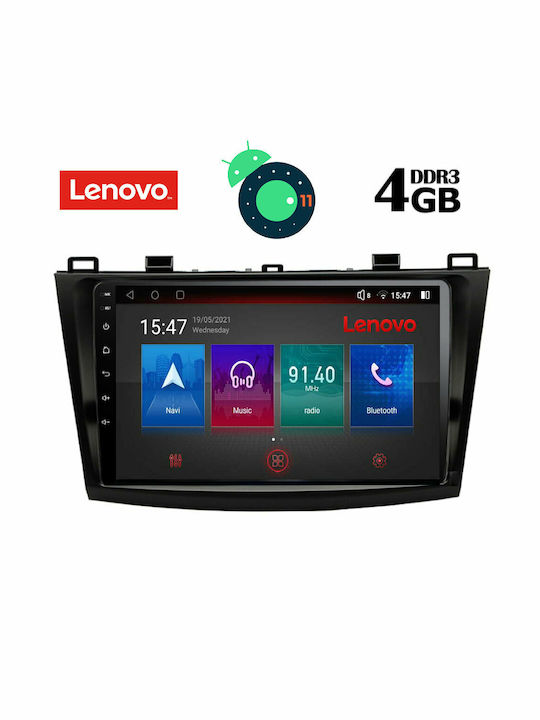 Lenovo Ηχοσύστημα Αυτοκινήτου για Mazda 3 2009-2014 (Bluetooth/USB/WiFi/GPS) με Οθόνη Αφής 9"