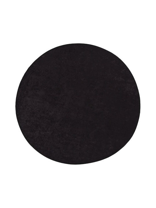 vidaXL Rug Round Charcoal