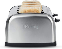 HKoenig Φρυγανιέρα 4 Θέσεων 1500W Inox