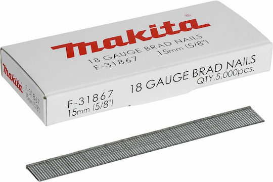 Makita F-31867 Καρφιά 1.2x15mm 18 Ga 5000τμχ