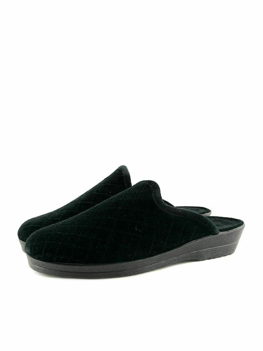 Adam's Shoes 624-17537 Women's Slipper In Black Colour