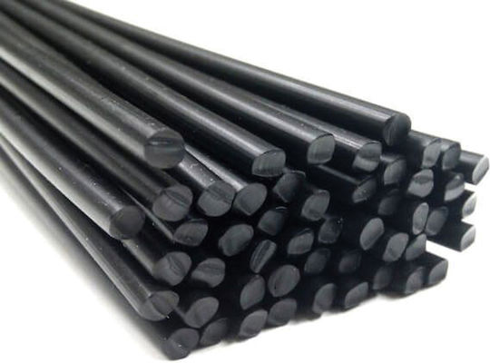 Maestro Ράβδοι Σιλικόνης PVC.4D10M Μαύρο 4mm