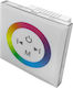Optonica Επιτοίχιος Διακόπτης Dimmer με Πλαίσιο Ταινία LED Αφής σε Λευκό Χρώμα