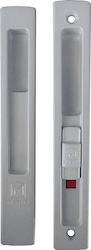 Martin 08012 Lock for Sliding Aluminum Doors Silver