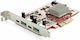 StarTech Κάρτα PCIe σε 4 θύρες USB 3.2
