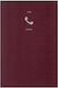 Exas Paper Telefonbuch Leder 256 Seiten Rot 11x17cm