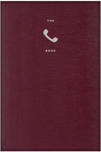 Exas Paper Telefonbuch Leder 256 Seiten Rot 11x17cm