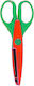 Justnote Children's Scissors for Crafts 13.5cm with Plastic Blade 50-2427 Green/Red 1pcs