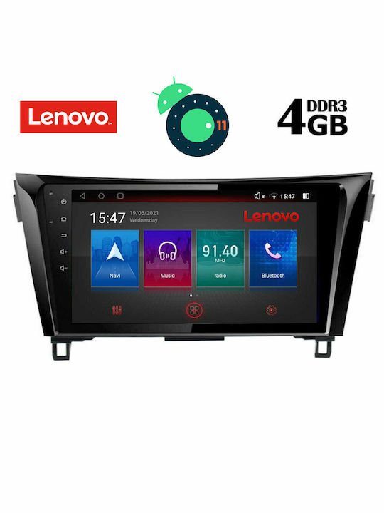 Lenovo Sistem Audio Auto pentru Nissan Qashqai / X-Trail 2014+ (Bluetooth/USB/AUX/WiFi/GPS/Apple-Carplay/Partitură) cu Ecran Tactil 10.1" DIQ_SSX_9468