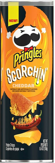 Pringles Chips Scorchin' with Flavor Spicy Cheddar 158gr