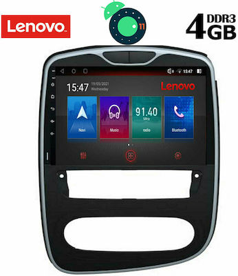 Lenovo Car-Audiosystem für Renault Clio 2016+ (Bluetooth/USB/AUX/WiFi/GPS/Apple-Carplay) mit Touchscreen 10.1" DIQ_SSX_9545