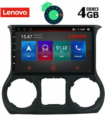 Lenovo Car-Audiosystem für Jeep Wrangler 2007-2017 (Bluetooth/USB/AUX/WiFi/GPS/Apple-Carplay) mit Touchscreen 10.1" DIQ_SSX_9295