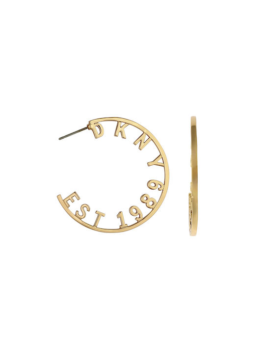 DKNY Earrings Hoops Gold Plated