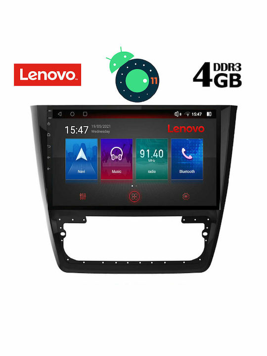 Lenovo Car Audio System for Skoda Yeti 2014+ with Clima (Bluetooth/USB/AUX/WiFi/GPS/Android-Auto) with Touch Screen 10.1" DIQ_SSX_9610