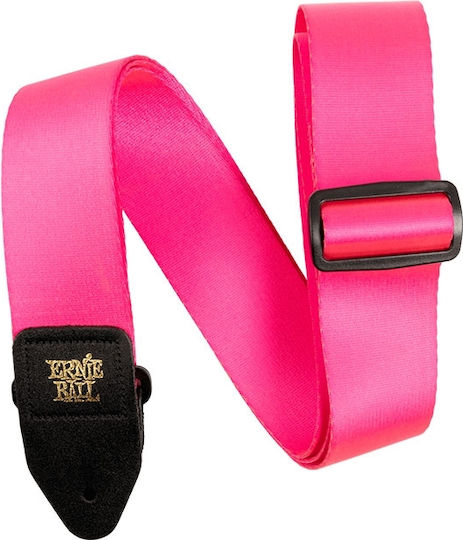 Ernie Ball Neon Pink Premium Strap Strap for Guitar Pink
