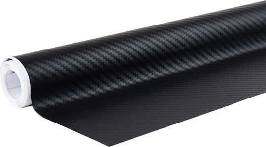 AMiO Αυτοκόλλητη Μεμβράνη Αυτοκινήτου Carbon 150 x 30cm σε Μαύρο Χρώμα