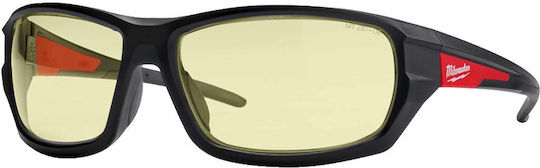 Milwaukee Safety Glasses with Yellow Lenses