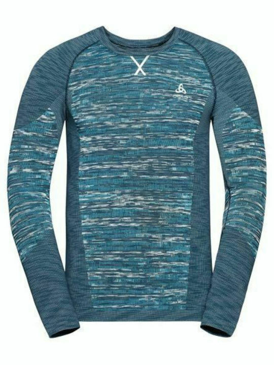 Odlo Herren Thermo Langarmshirt Blau