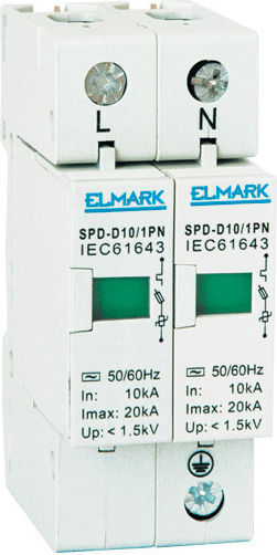 Elmark Protecție Împotriva Descărcărilor Electrice La Panoul De Control Dipolar Curent Maxim De Descărcare 20kA
