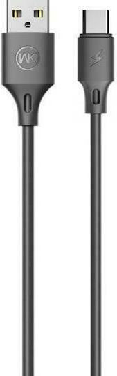 WK WDC-092 USB 2.0 Кабел USB-C Мъжки - USB-A Черен 2м