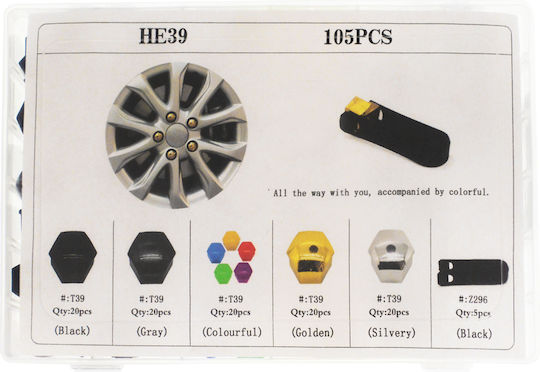 Bolt Caps 105pcs